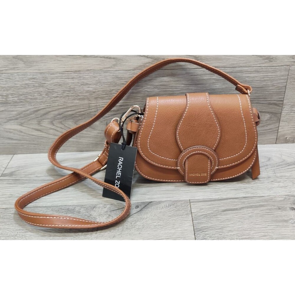 Rachel Zoe NWT Caramel Brown Belt Waist Bag Crossbody Convertible Saddle Pouch
